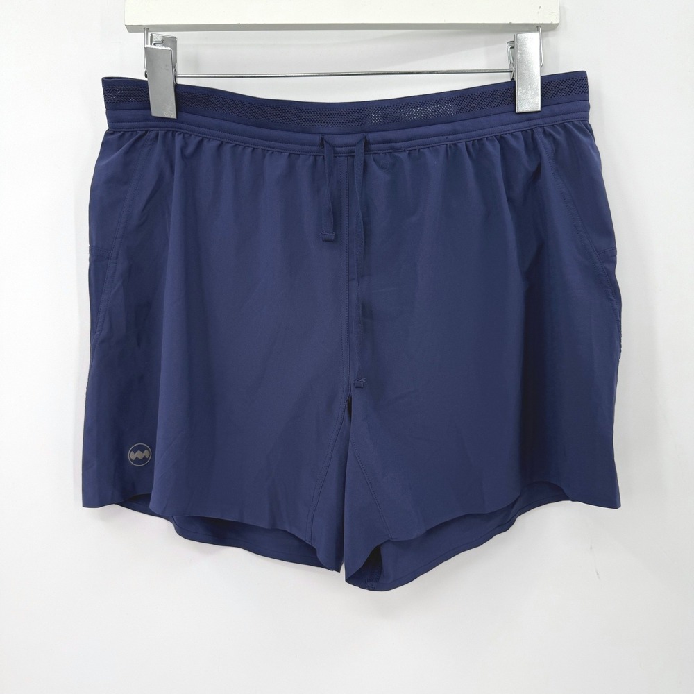 Janji AFO Middle Short Mens M Navy Blue Running Athletic Sporty Workout Gym